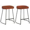 vidaXL Barkrukken 2 st Gavin 45x38x53 cm massief mangohout