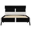 vidaXL Bedframe met LED kunstleer zwart 90x200 cm