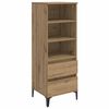 vidaXL Hoge kast Artisanaal eiken 40 x 36 x 110 cm Bewerkt hout