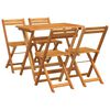 vidaXL Bistroset 5 st Olie naturel Massief Acaciahout