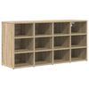 vidaXL Schoenenkast 103 x 30 x 51 cm Bewerkt hout Sonoma Eiken