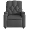 vidaXL Relaxfauteuil Donkergrijze Stof