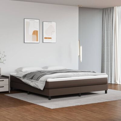 vidaXL Bedframe kunstleer bruin 160x200 cm