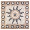 vidaXL Mosaic Tiles Bloem Patroon Meerkleurig 120 x 120 cm Marmer