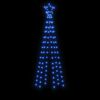 vidaXL Kerstboom met grondpin 108 LED's blauw 180 cm
