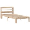 vidaXL Bedframe met hoofdbord massief grenenhout 90x190 cm