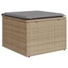 vidaXL 8-delige Loungeset met kussens poly rattan beige