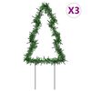 vidaXL Kerstverlichting kerstboom 3 st met grondpinnen 50 LED's 30 cm