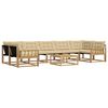 vidaXL Buiten bankenset 8 st Wit en Beige