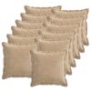 vidaXL Kussensloop 12 st HOUTEN Taupe 40 x 40 cm Chenille Stof