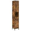 vidaXL Badkamer Kast Gerookt eiken 31,5 x 33 x 190 cm