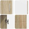 vidaXL Dressoir Sonoma Eiken 88,5 x 30,5 x 55,5 cm Bewerkt hout