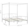 vidaXL Hemelbedframe metaal wit 180x200 cm