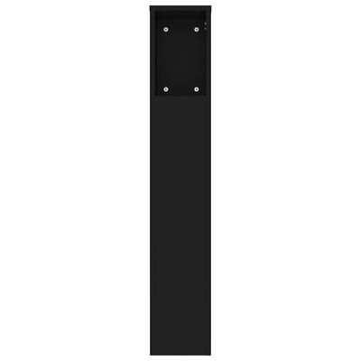 vidaXL Hoofdbordkast 180x18,5x104,5 cm zwart