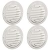 vidaXL Luchtventilatie roosters 4 st Zilver 80 mm Roestvrij staal