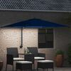 vidaXL Tuinparasol Azurblauw 248,5 x 247,5 x 160 cm Polyester en staal