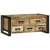 vidaXL Salontafel met lade Bruin 90 x 50 x 38 cm Massief Mango Hout