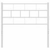 vidaXL Vervangend hoofdbord 90 cm metaal wit