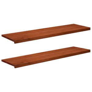vidaXL Raamkozijnen 2 st Bruin 160 x 40 x 2 cm Massief beukenhout