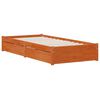 vidaXL Bedframe met lade met opslag 3 pcs Wasbruin Grenenhout