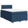 vidaXL Boxspring met matras stof blauw 120x190 cm