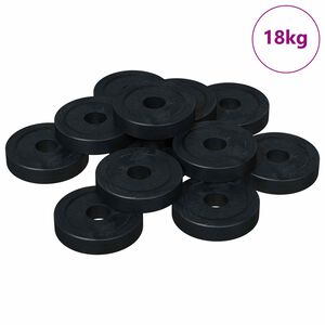 vidaXL geschikt voor vlakke ringen 36000 pcs Zwart &empty;15 x 3 mm