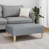 vidaXL Voetenbank 77x55x31 cm stof lichtgrijs