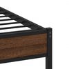 vidaXL Bedframe zonder matras bewerkt hout bruin eikenkleur 140x200 cm