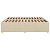 vidaXL Bedframe zonder matras stof crèmekleurig 180x200 cm