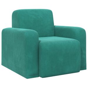 vidaXL Fauteuil Turquoise fluweel