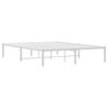 vidaXL Bedframe metaal wit 135x190 cm