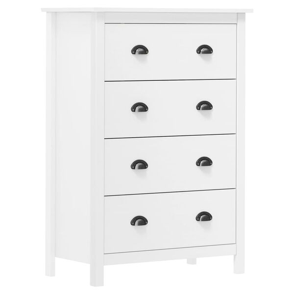 vidaXL Dressoir Hill 4 lades 79x40x110 cm massief grenenhout