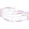 vidaXL Boxspringbed met matras met matras Zwart 140 x 200 cm Stof