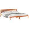 vidaXL Bedframe Wasbruin 200 x 220 cm Massief grenenhout