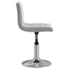vidaXL Eetkamerstoelen draaibaar 2 st fluweel lichtgrijs