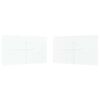 vidaXL Party Tent Zijwand 2 st 400 x 195 cm Wit PE en staal