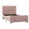 vidaXL Bedframe fluweel roze 90x200 cm