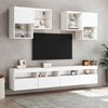 vidaXL Tv-wandmeubel met LED-verlichting 100x30x40 cm wit