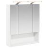 vidaXL Badkamer spiegelkast Wit 60 x 14.5 x 70 cm Bewerkt hout