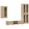 vidaXL Tv-meubelset FLORIN 3 pcs Sonoma Eiken Bewerkt hout