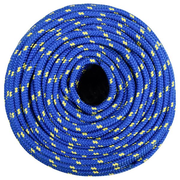 vidaXL Boottouw 8 mm 50 m polypropyleen blauw
