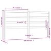 vidaXL Hoofdbord 186x4x100 cm massief grenenhout wit