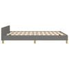 vidaXL Bedframe zonder matras stof donkergrijs 140x200 cm