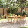 vidaXL Tuin Eetset 7 pcs Beige Poly riet