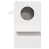 vidaXL Kattenhuis 43x43x60 cm massief grenenhout wit