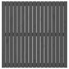 vidaXL Wandhoofdbord 108x3x110 cm massief grenenhout grijs