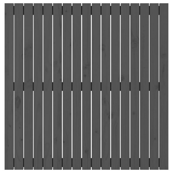 vidaXL Wandhoofdbord 108x3x110 cm massief grenenhout grijs
