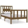 vidaXL Bedframe massief hout honingbruin 75x190 cm
