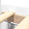 vidaXL Bedframe met hoofdeinde zonder matras 160x200 cm wit