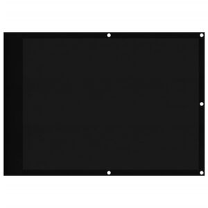 vidaXL Balkonscherm 75x1000 cm 100% oxford polyester zwart